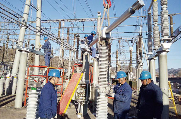 承德220KV周營子、隆城、袁莊等變電站GW7型隔離開關(guān)導(dǎo)電更換工程